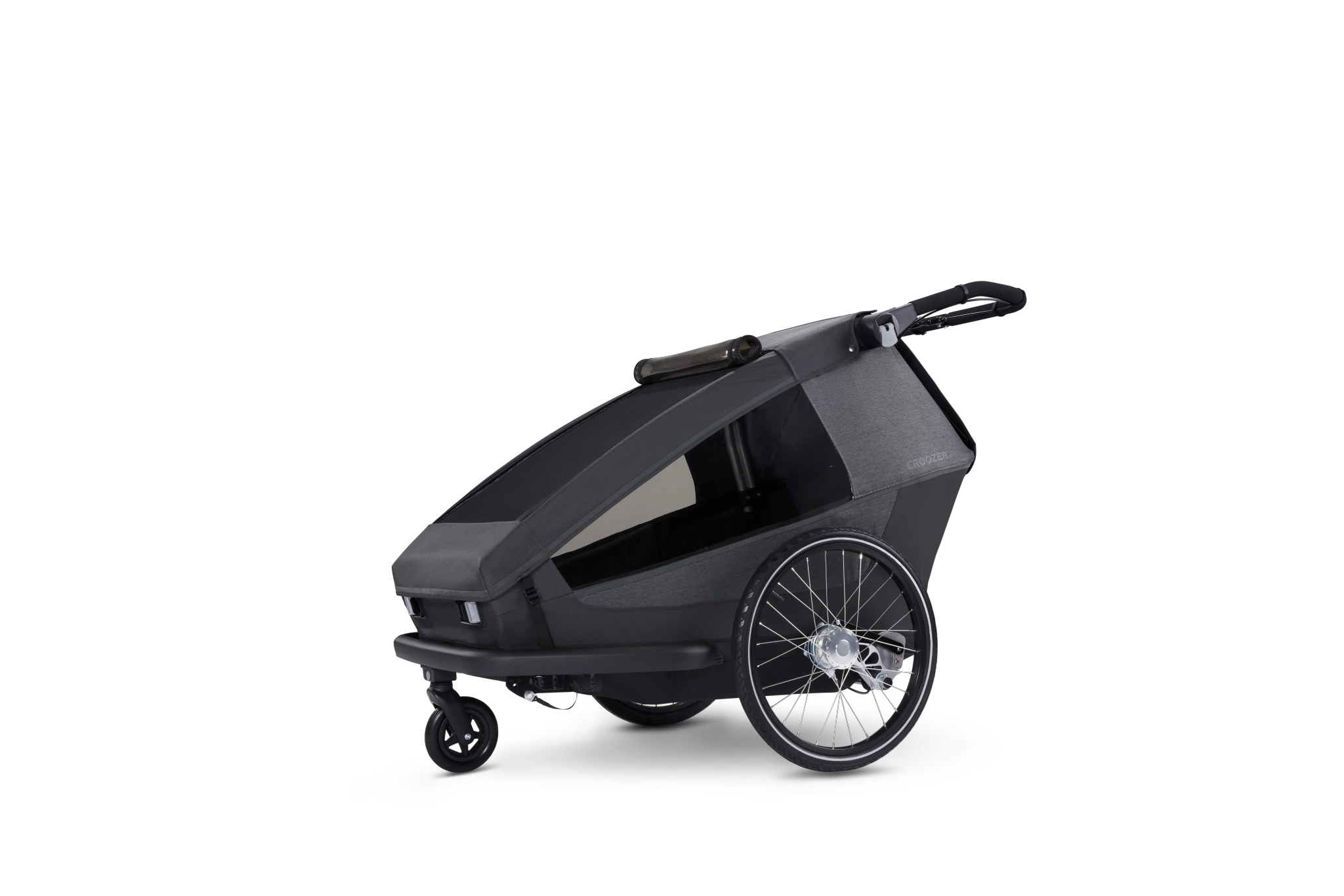 Yuuna modular bike trailer – Kid, Dog, Cargo Moonlight Black 2